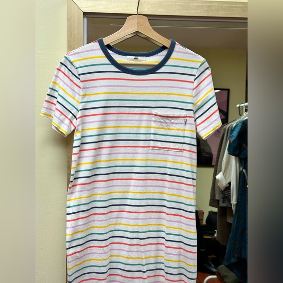 Vans Rainbow Stripe T-Shirt Dress - Picture 12 of 13